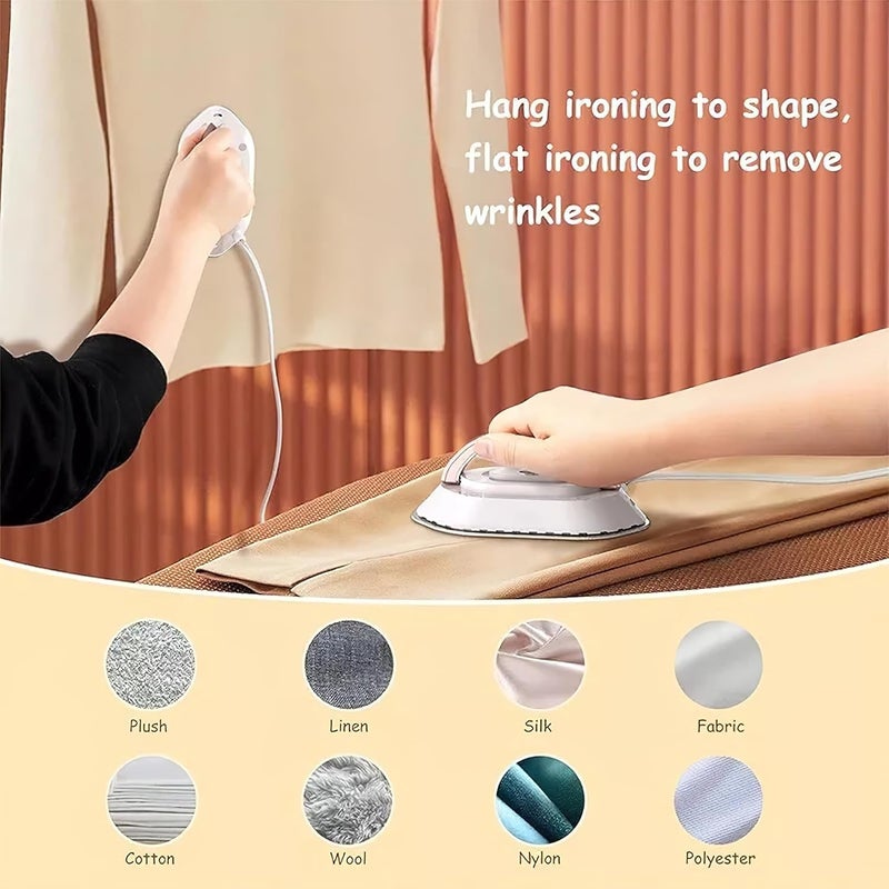 ARKZO ARKZO Portable Iron for Clothes Travelling Travel Iron Mini Foldable Handheld Compact Ironing Machine Lightweight Dual Voltage 120V220V Small Micro Iron Box Ideal for Travel - Image 4