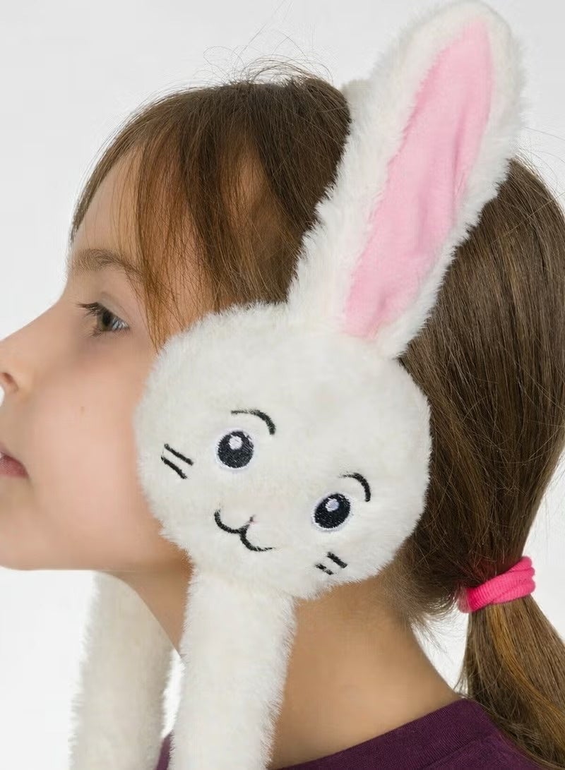 Ear Muffs with Flapping Bunny Ears for Women & Kids – Cute Animal Ear Warmers with Moving Ears, Soft Plush Winter Earmuffs for Girls, Boys & Teens - Image 4