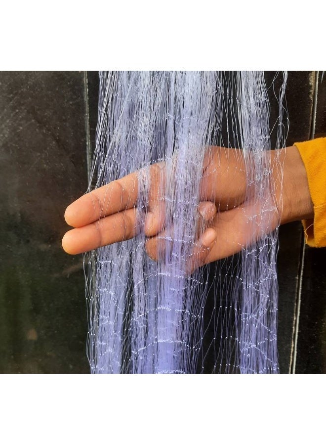 Das Departmental Store Das Departmental Store 2 Finger Pass Hole, 40 Feet Long Nylon (Fashi Jaal) Fishing Net  (Blue)  - Image 3