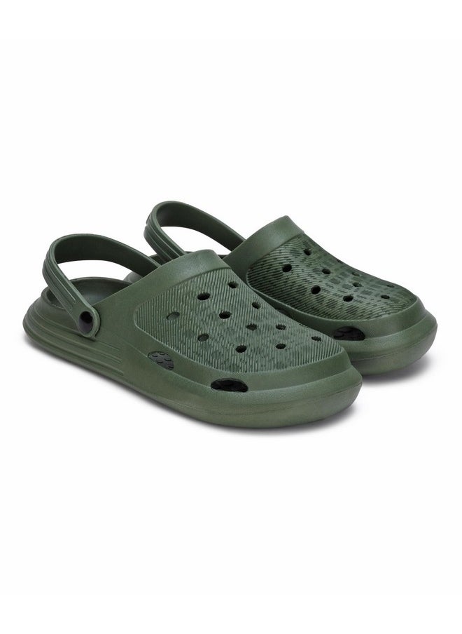 Paragon - PARAGON K10914G Stylish Clogs For Men | Water Ressistant, Lightweight, Comfortable, Durable Clogs with Adjustable Heel Strap | Easy Wash | Ideal for Outdoor Use - Image 1