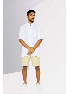QUIKSILVER Men Regular Fit Textured Short Sleeve Casual Shirt, White  - Image 2