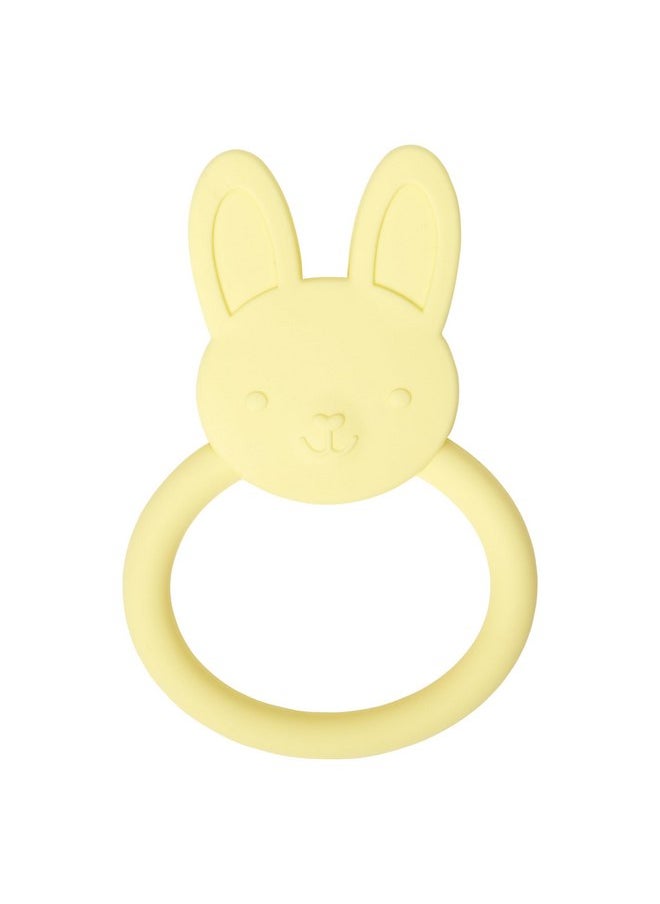 C.R. Gibson C.R. Gibson 100% Food Grade Silicone Bunny Baby Teether for Infants, 2.75" x 4.25", Multicolor  - Image 1