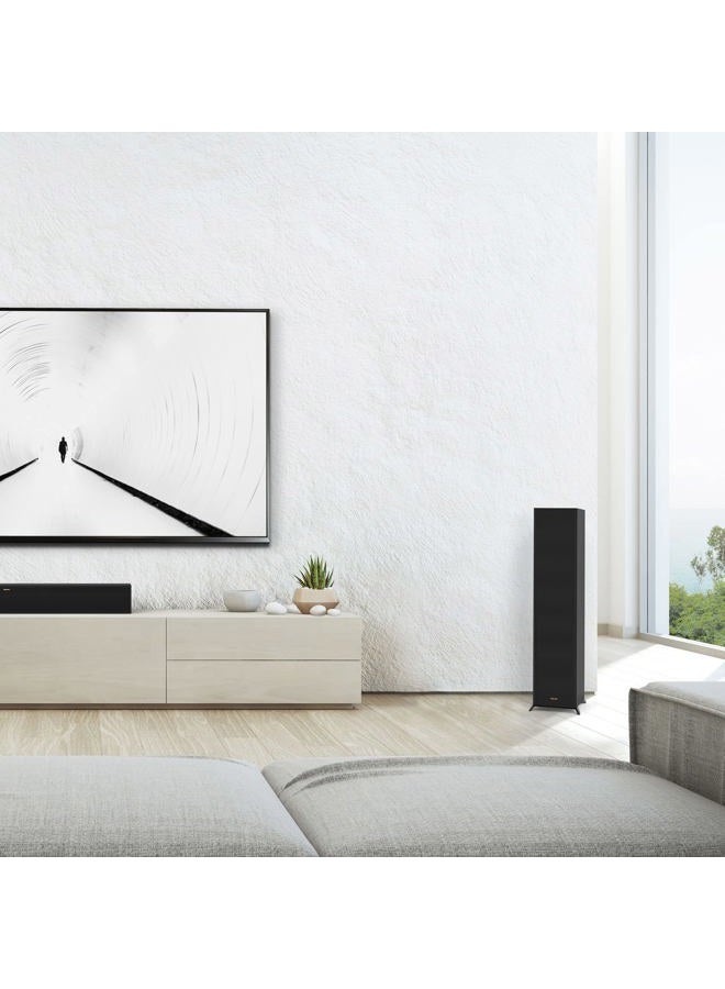 Klipsch Reference Premiere RP-6000F II Floorstanding Speaker with Larger 90° x 90° Hybrid Tractrix Horn, 1” Tweeter, 6.5” Woofers, and Dolby Atmos Integration Options for Home Theater Sound in Ebony - Image 2