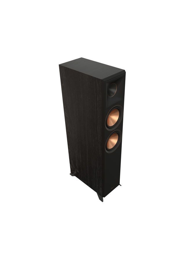Klipsch Reference Premiere RP-6000F II Floorstanding Speaker with Larger 90° x 90° Hybrid Tractrix Horn, 1” Tweeter, 6.5” Woofers, and Dolby Atmos Integration Options for Home Theater Sound in Ebony - Image 1