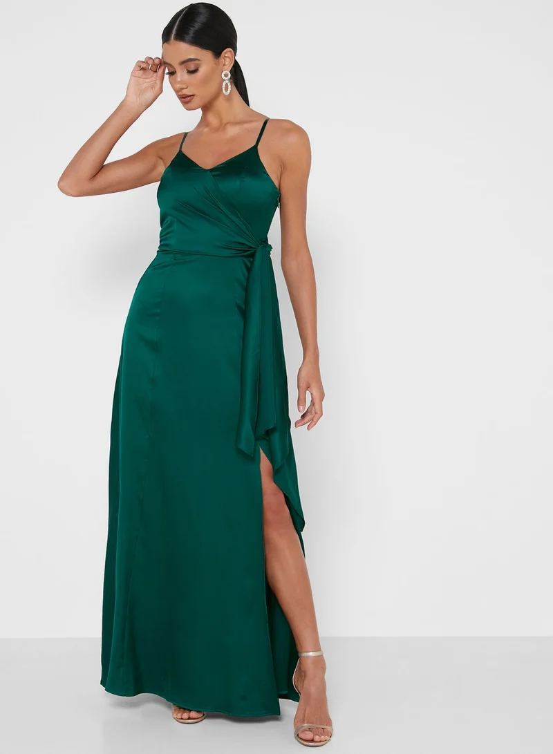 Chi-Chi London Rachelle Side Tie Cami Dress