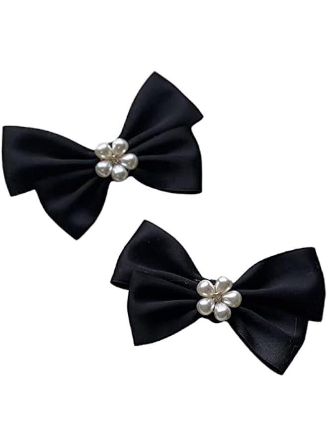 Elegant Bow Shoe Clips for Flats Pumps Decorative Shoe Accessories Clips Women Wedding Party Shoe Decorations Clips - Image 1