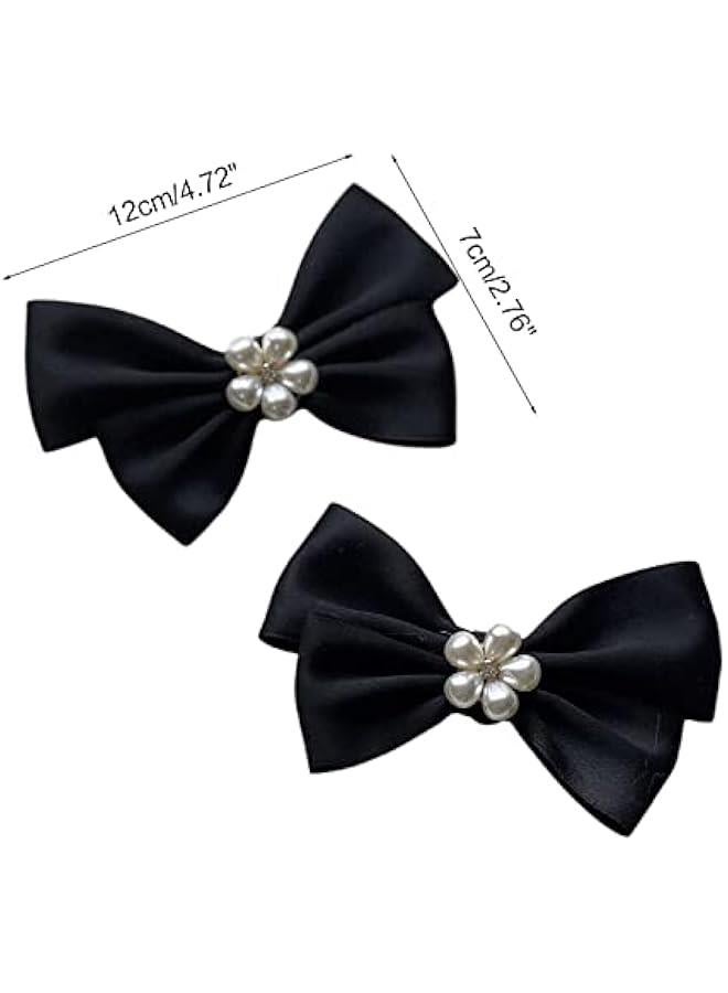 Elegant Bow Shoe Clips for Flats Pumps Decorative Shoe Accessories Clips Women Wedding Party Shoe Decorations Clips - Image 2