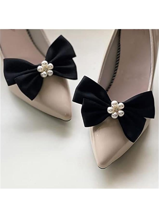 Elegant Bow Shoe Clips for Flats Pumps Decorative Shoe Accessories Clips Women Wedding Party Shoe Decorations Clips - Image 5