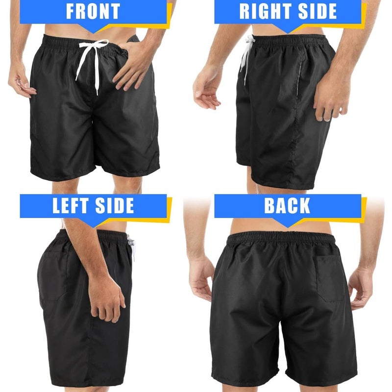 Scotamalone Mens Swimming Trunks, Quick-Drying Swim Shorts, 17.8cm, with Mesh Lining, Swimwear, Bathing Suits - Image 2