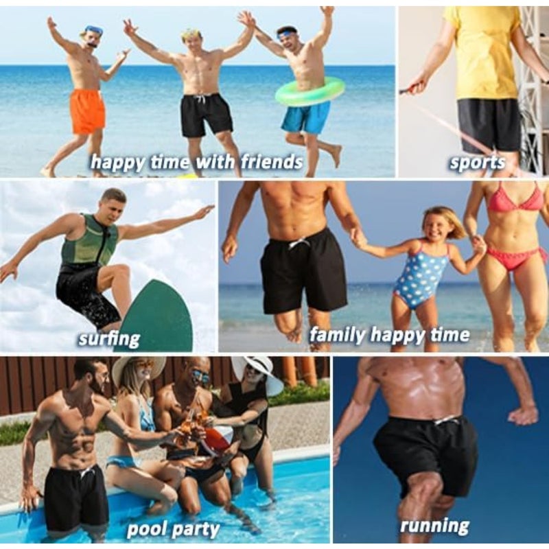 Scotamalone Mens Swimming Trunks, Quick-Drying Swim Shorts, 17.8cm, with Mesh Lining, Swimwear, Bathing Suits - Image 5