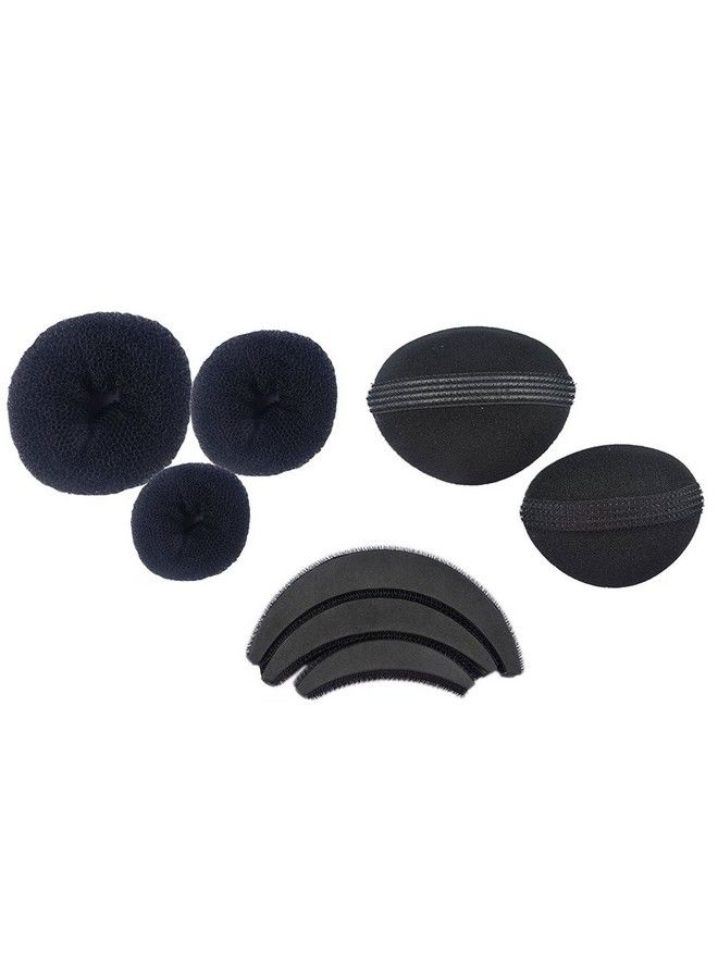 FOK Combo Pack Of Synthetic Fibre Hair Accessories (Black) Set Of 8 - Image 1