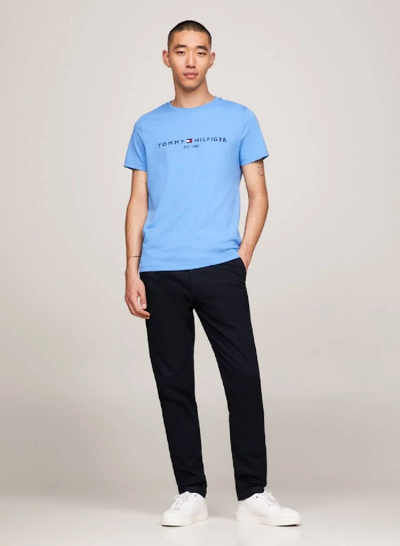 TOMMY HILFIGER Logo Embroidery Slim T-Shirt