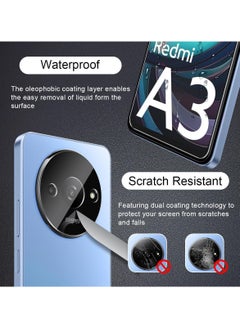 Generic Xiaomi Redmi A3 Camera Lens Protector, HD Ultra-Thin Tempered Glass [Full Coverage] [Anti-Scratch] Drop Protection Contact Protector/Optical Lens Case - Black  - Image 4