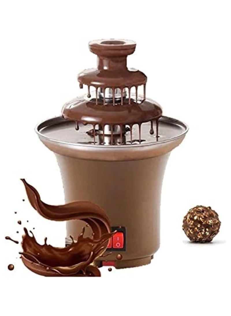 SOSEKO Chocolate Fountain Machine 3 Tier Stainless Steel Fondue Heat And Motor Controls Electric - Image 2
