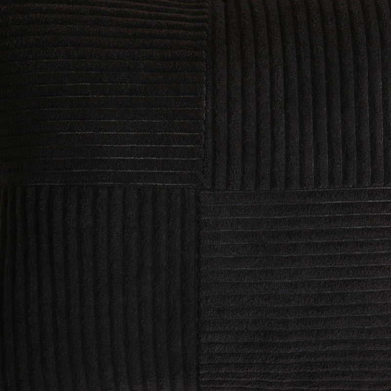 Puncuntex Corduroy Throw Pillow Covers Set of 2 Boho Decorative Black 22?22 Inch Super Soft Pillowcase Cozy Striped Texture Cushion Cover for Couch Sofa Farmhouse Living Room - Image 5