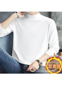 Generic Develvet constant temperature thermal underwear fleece-lined thickened inner mens bottoming shirt half turtleneck long sleeve T-shirt autumn clothes Winter Coffee  - Image 4