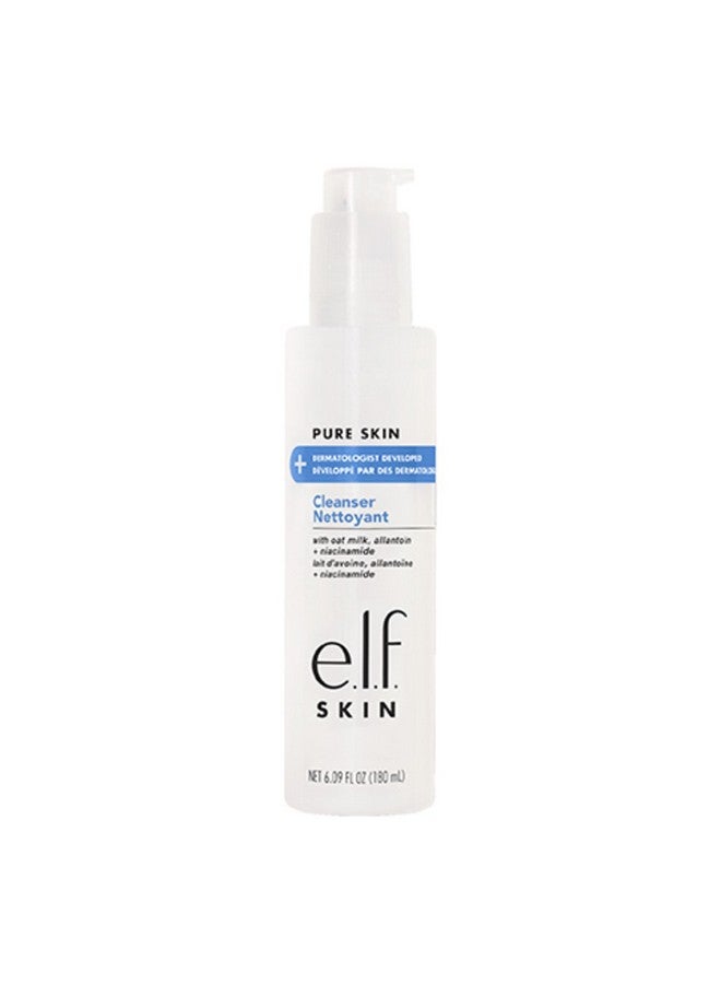 elf Skin Pure Skin Cleanser, Non-Foaming Gentle Daily Face Wash For Sensitive Skin, Removes Impurities Without Irritation, Vegan & Cruelty-Free