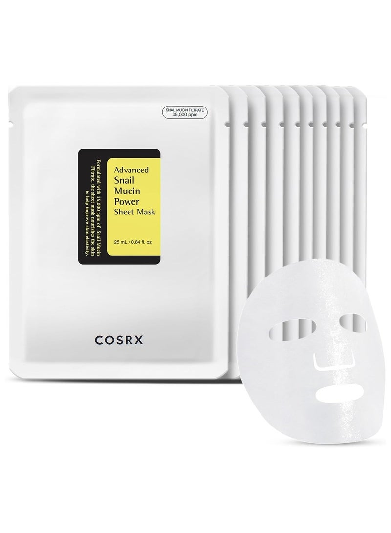 COSRX Advanced Snail Mucin Power Sheet Mask 25ml x10ea 25ml x10eaml - Image 1