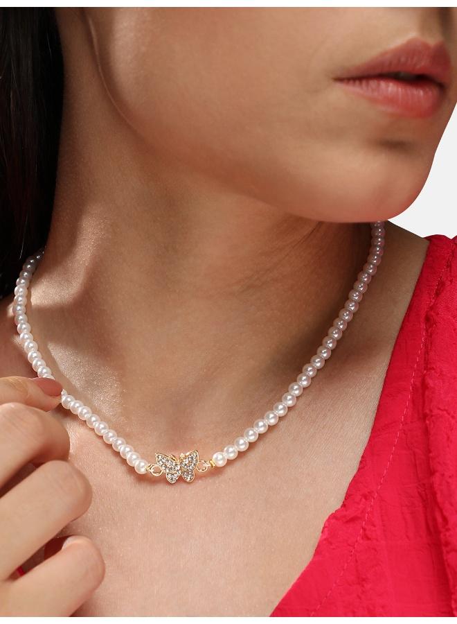 SOHI Butterfly Collar Artificial Necklace Jewellery - Image 1