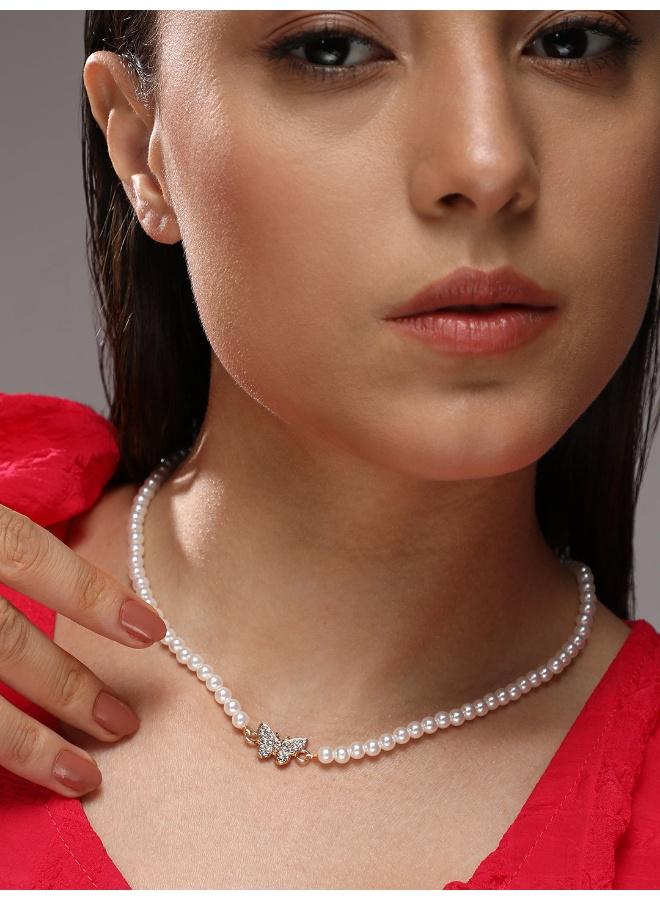SOHI Butterfly Collar Artificial Necklace Jewellery - Image 3