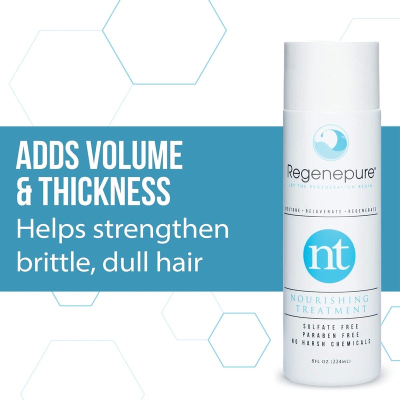 Regenepure NT Nourishing Treatment Shampoo for Thickening and Strengthening Hair - 8 Ounces - Image 3