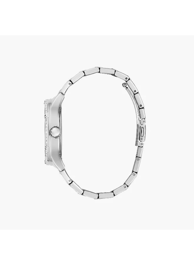 جس Silver Chronograph Watch for Women