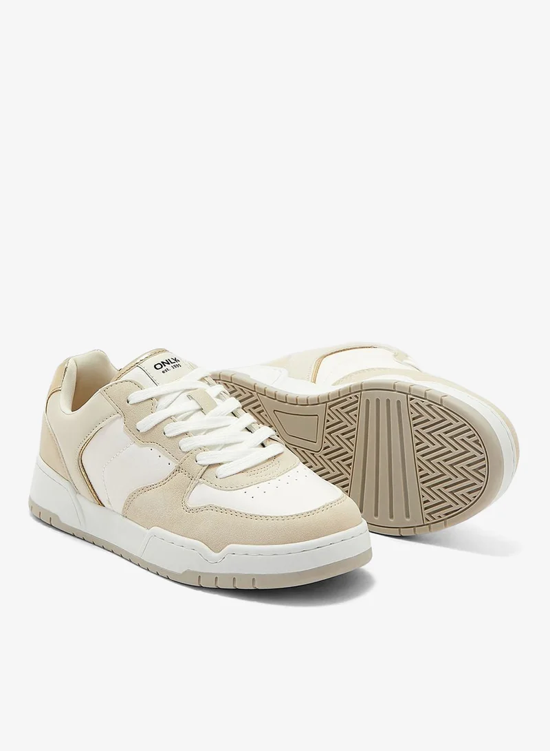 ONLY beige Swift-1 Low Top Sneakers for Women | Best Price UAE