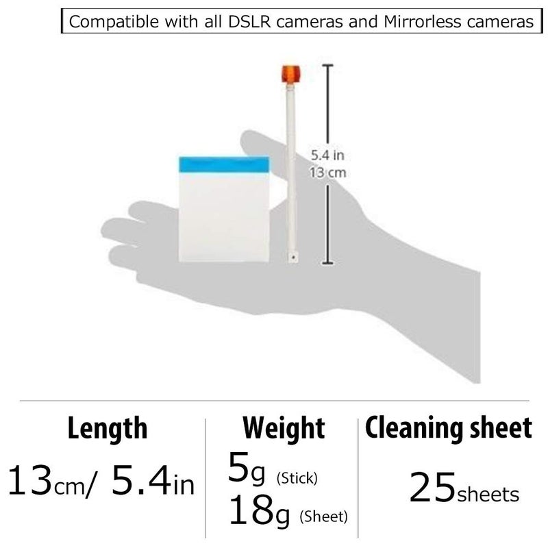 Pentax Sensor Cleaning Kit O-Ick1: Professional Sensor(Ccd/CMOS) Cleaning for Digital Slr Cameras, Mirrorless Cameras and Lenses Easy to Use with Urethane Resin Stick and Cleaning Sheets Made in JAPAN - Image 2