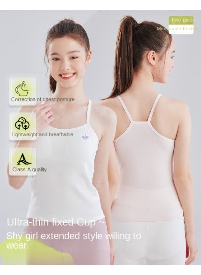 DEESHA Posture-correcting 2-piece Set】fixed Cup Bra For Girls Aged 12-16 - Anti-hunchback Teenage Underwear For Developing Stage - Image 1