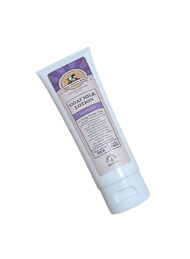 Honey Sweetie Acres Goat Milk Lotion Cruelty Free Goat Milk Body Lotion 4 Ounce Premium Hydrating Goat Milk Lotion For Women Great Moisturizing Goat Milk Lotion (Lavender)  - Image 2
