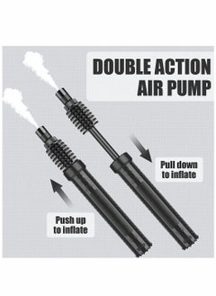 SYOSI Portable Air Pump Sports Ball Tool Inflator Ball Pump with 1 Pcs Needles 1 Pcs Valve Adapter for Football Basketball Volleyball Rugby Balloons Swim Inflatables  - Image 2
