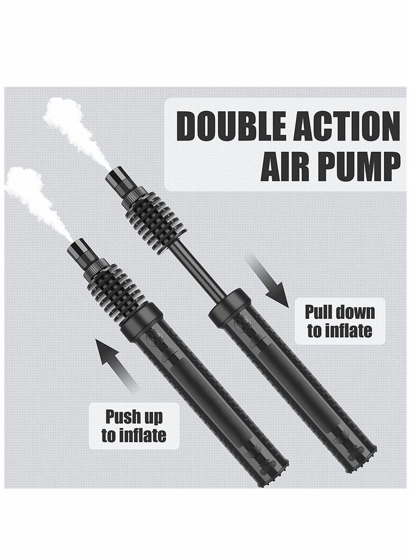 SYOSI Portable Air Pump Sports Ball Tool Inflator Ball Pump with 1 Pcs Needles 1 Pcs Valve Adapter for Football Basketball Volleyball Rugby Balloons Swim Inflatables  - Image 2