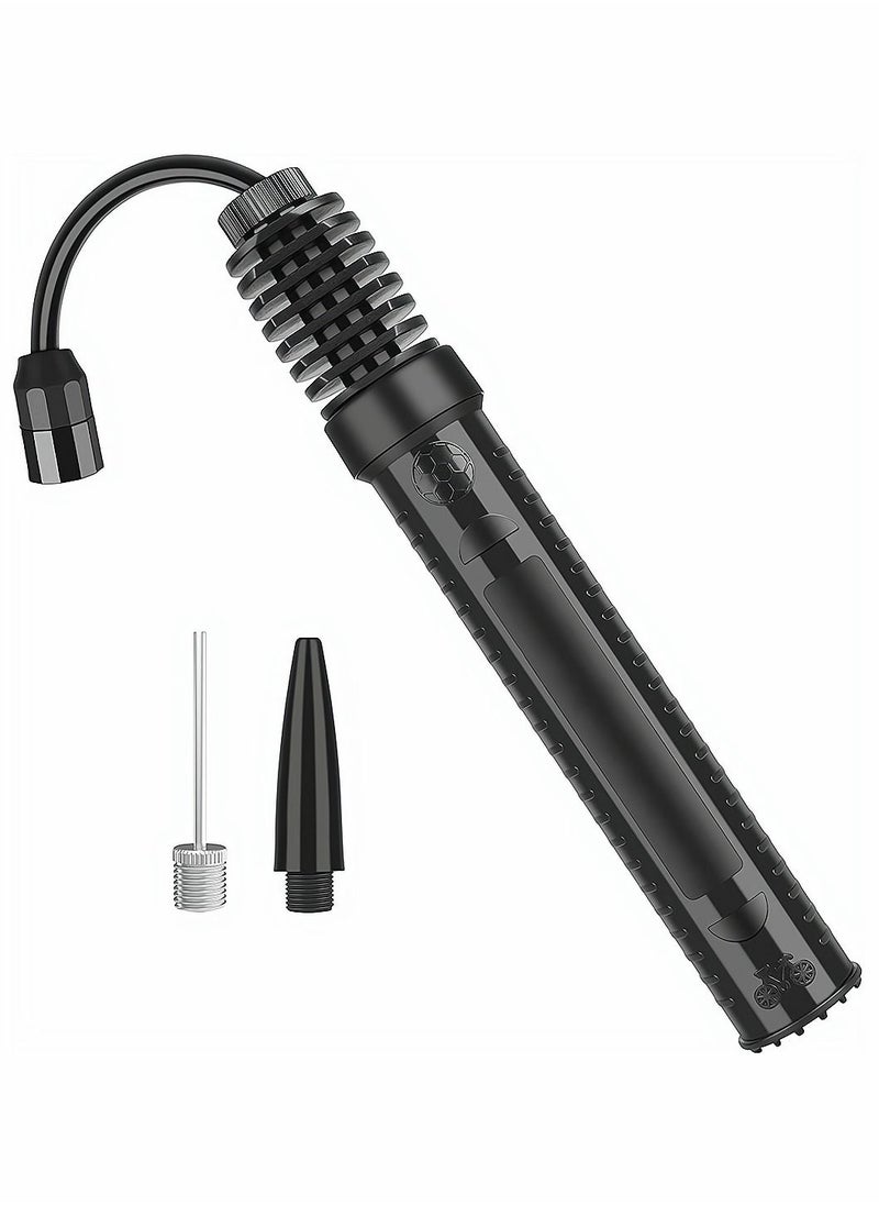 SYOSI Portable Air Pump Sports Ball Tool Inflator Ball Pump with 1 Pcs Needles 1 Pcs Valve Adapter for Football Basketball Volleyball Rugby Balloons Swim Inflatables  - Image 1