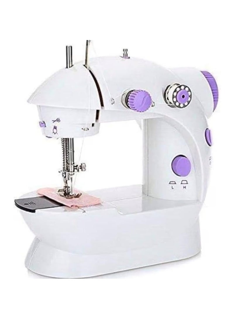ماكينة خياطة صغيرة محمولة – ماكينة خياطة كهربائية صغيرة متعددة الغرز – سهلة الاستخدام للمبتدئين – إصلاح الملابس والأدوات المنزلية - Image 1