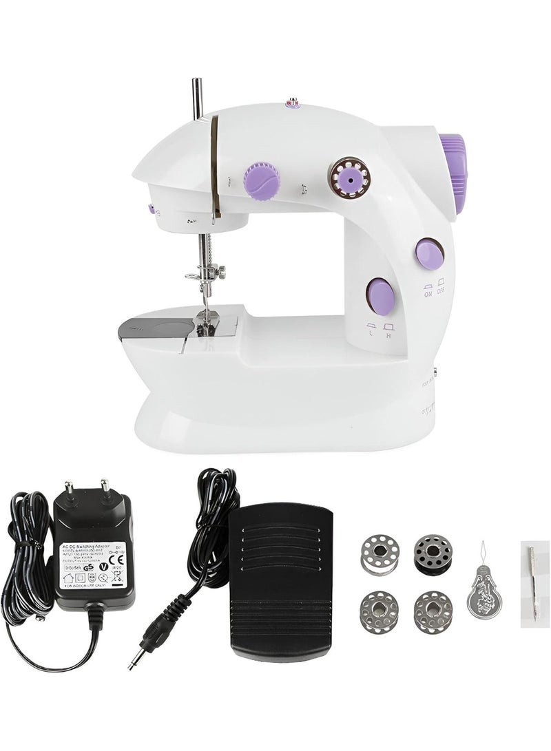ماكينة خياطة صغيرة محمولة – ماكينة خياطة كهربائية صغيرة متعددة الغرز – سهلة الاستخدام للمبتدئين – إصلاح الملابس والأدوات المنزلية - Image 3