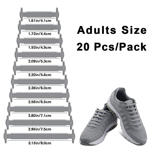 HOMAR No Tie Shoelaces for Kids and Adults Stretch Silicone Elastic No Tie Shoe Laces - Image 2