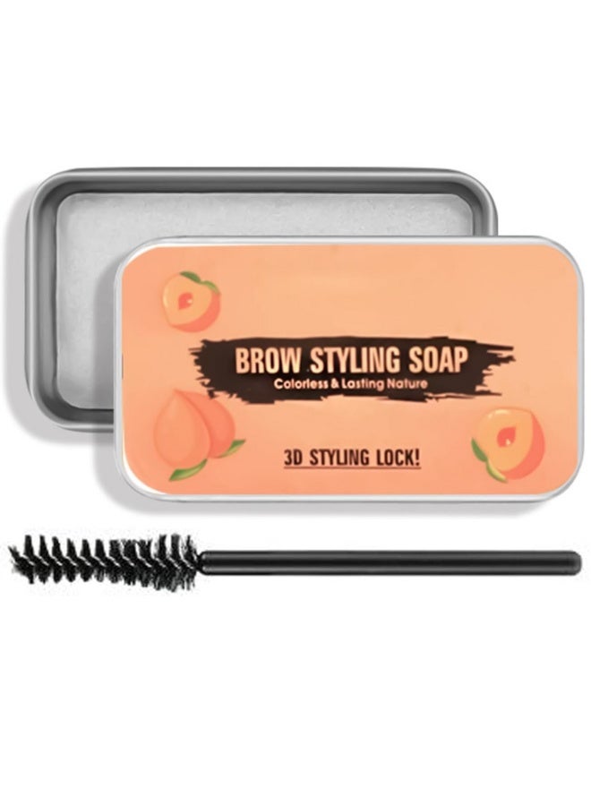 4D Soap Brow Kit – Waterproof Long Lasting Styling Pomade, Smudge-Proof Makeup Balm for Natural Eyebrow Look (Pack of 1) - Image 1