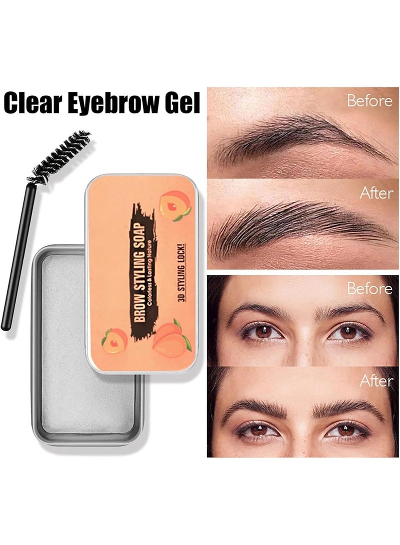 4D Soap Brow Kit – Waterproof Long Lasting Styling Pomade, Smudge-Proof Makeup Balm for Natural Eyebrow Look (Pack of 1) - Image 4