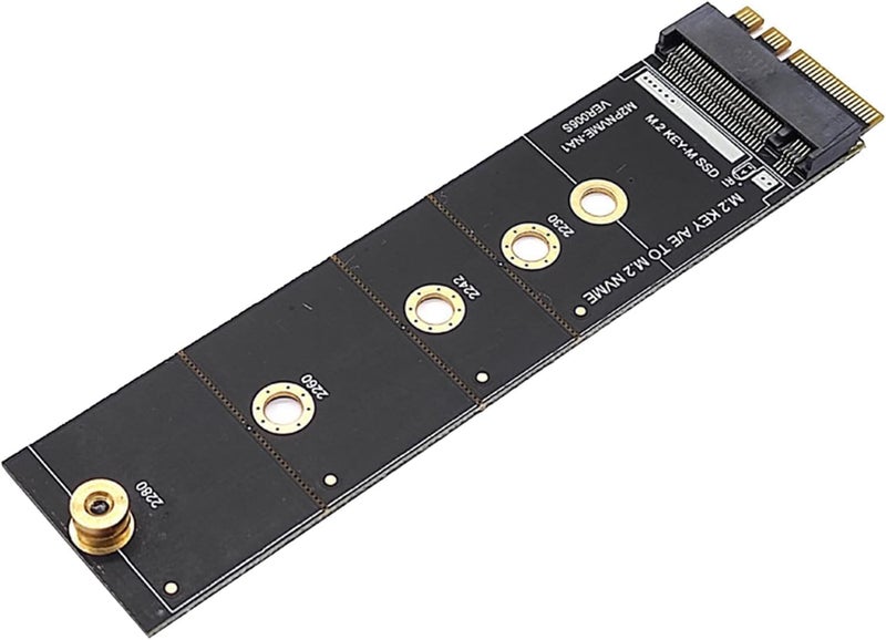 Jizlan Wireless for M.2 A/E for Key Slot to for M.2 for M for Key WiFi Bluetooth-Compatible Adapter for NVMe PCI for Express M.2 Nvme Ssd Card M2 Key A-E to M2 NVME Adapter Converter Card - Image 1