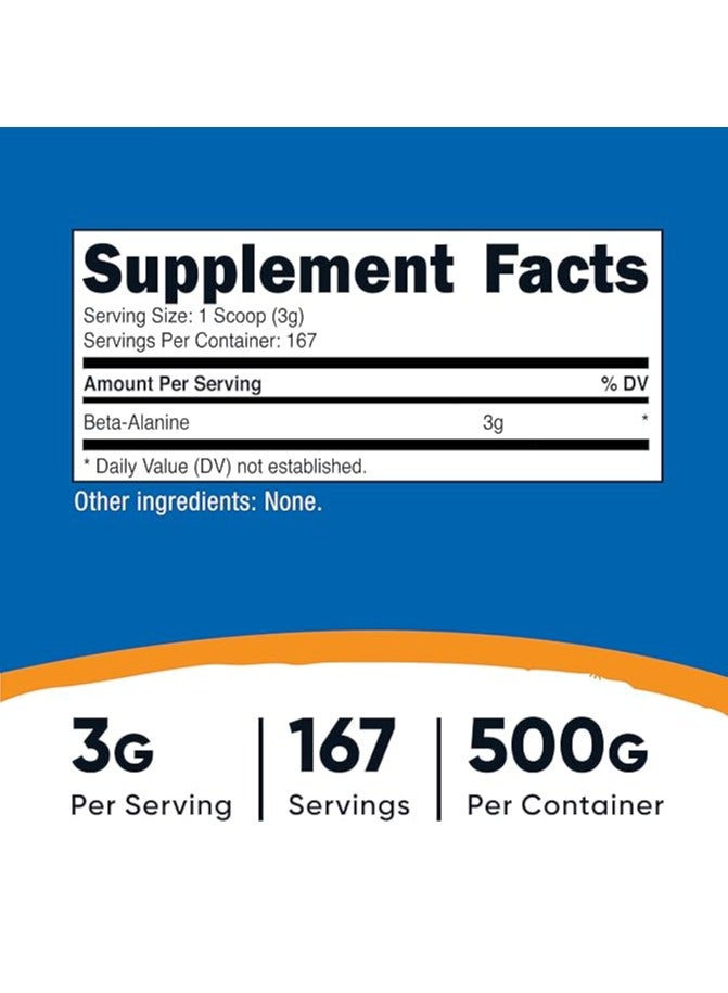 مسحوق بيتا ألانين من نيوتريكوست ٥٠٠ غرام - Image 2