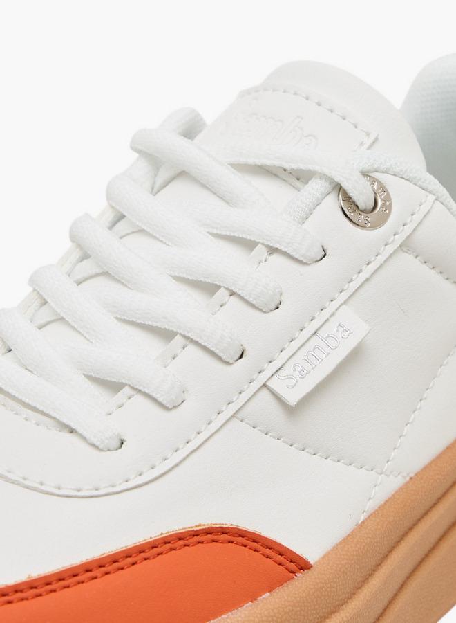 سامبا سنيكرز نسائي برباط وتفاصيل متباينة - Image 4