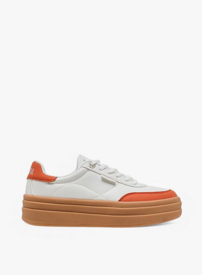 سامبا سنيكرز نسائي برباط وتفاصيل متباينة - Image 3