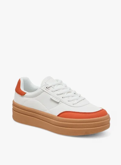 SAMBA Womens' Panelled Lace-Up Sneakers