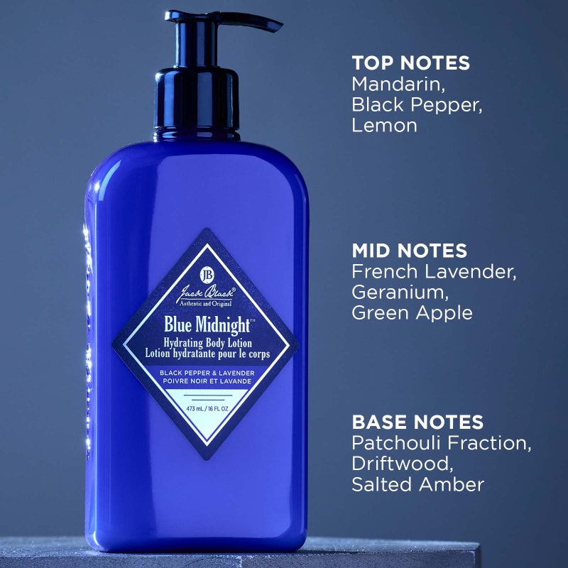 Jack Black Blue Midnight Hydrating Body Lotion, 16oz - Image 4