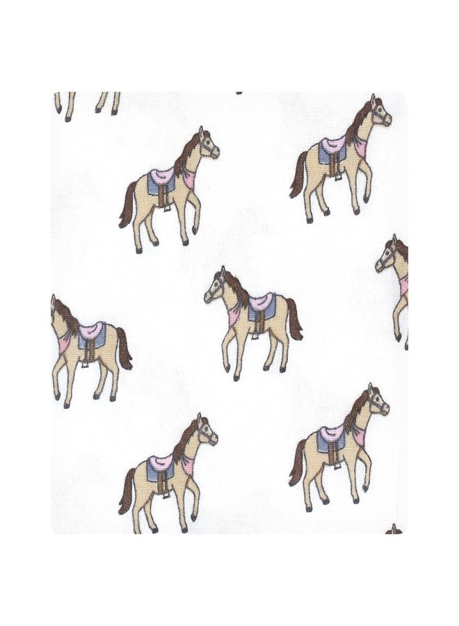 Hudson Baby Unisex Baby Cotton Flannel Receiving Blankets 7-Pack Bundle, Cowgirl, One Size - Image 3