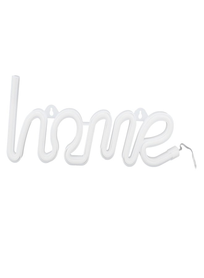LED Neon Light Unique HOMEPattern Wall Sign Lamp Proposal Wedding Party Bar Decoration(White ) - Image 4