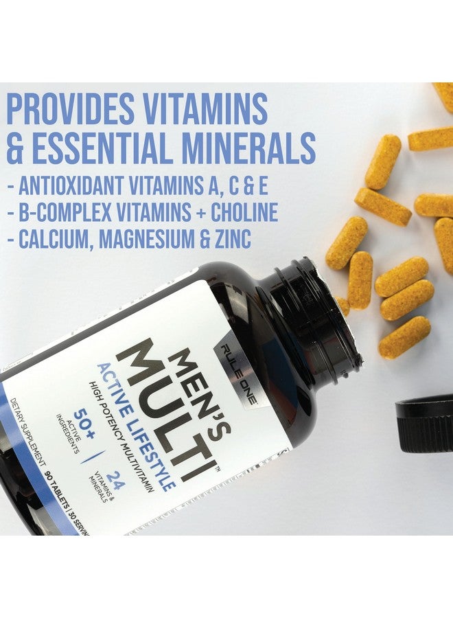 Rule 1 Proteins قواعد 1 للرجال - فيتامينات يومية للرجال، معادن أساسية، أطعمة فائقة، إنزيمات هضمية، أحماض أمينية، ومضادات أكسدة لدعم أنماط الحياة النشطة والصحة العامة (90 قرص، إمداد لمدة 30 يوم)  - Image 5