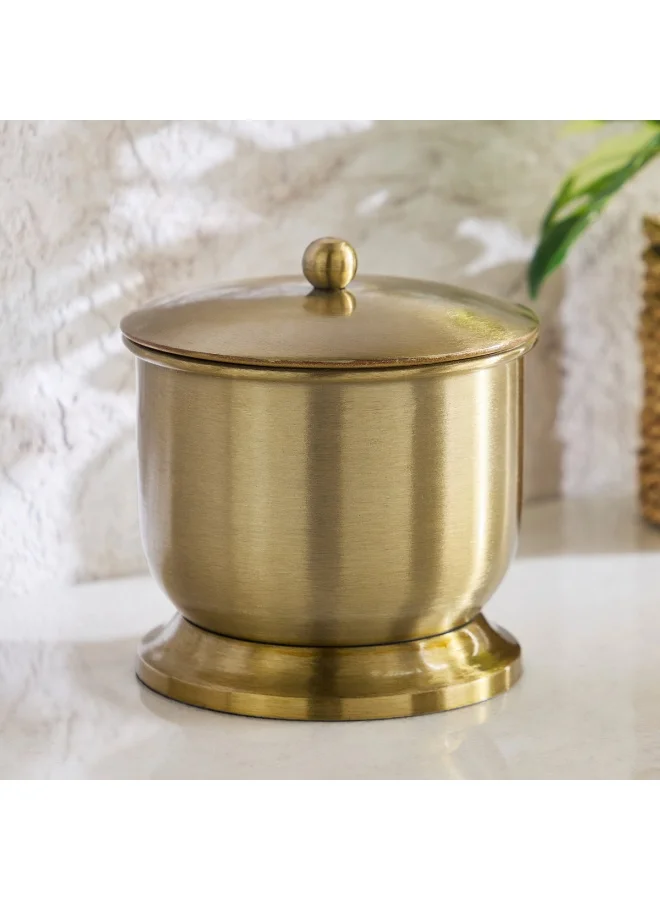 Home Box Avya Steel Cotton Jar