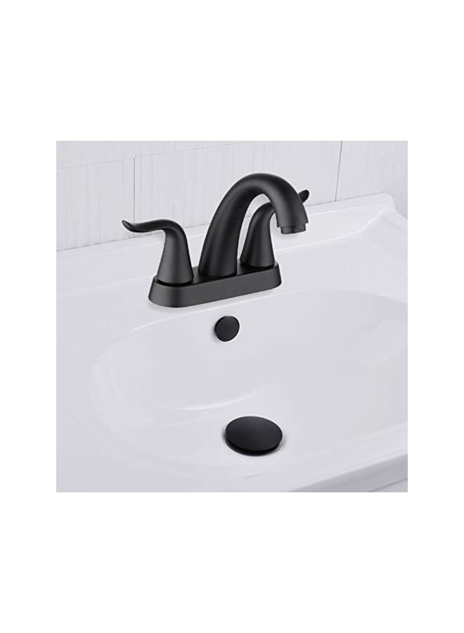 The Bros Solid Brass Sink Overflow Cap Round Hole Cover for Bathroom Basin, Matte Black Finished - Image 5