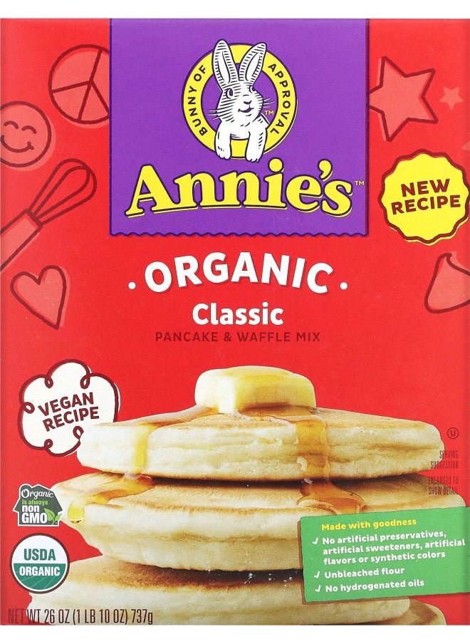 Annie's Organic Classic Pancake & Waffle Mix  26 oz (737 g) 